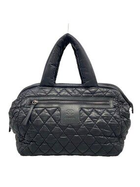 Chanel Handbag Coco Cocoon Black Leather